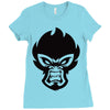 mean monkey Ladies Fitted T-Shirt