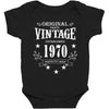 original parts vintage established 1970 perfectly aged Baby Bodysuit