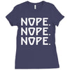 nope nope nope Ladies Fitted T-Shirt