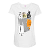 kittens in a pocket Maternity Scoop Neck T-shirt