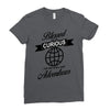 blessed are the curious for they shall have adventures Ladies Fitted T-Shirt