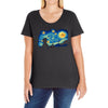super starry night Ladies Curvy T-Shirt