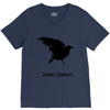 team damon salvatore (4) V-Neck Tee