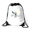mighty hero atop a chicken Drawstring Bags