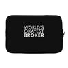 worlds okayest broker Laptop sleeve