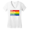 Lgbt Ampersand Women's V-Neck T-Shirt