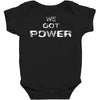 we got the power 5 Baby Bodysuit