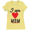 love mom Ladies Fitted T-Shirt