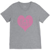 pink heart eat dirt ! t shirt   heart eat dirt graphic V-Neck Tee