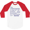 The Universe Is Made Of Protons Neutrons Elektrons And Morons 3/4 Sleeve Shirt