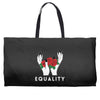 equality white Weekender Totes