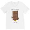 girls love me V-Neck Tee