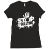 stop bullying Ladies Fitted T-Shirt