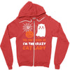 i'm the crazy cat lady Zipper Hoodie