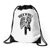 rock and roll Drawstring Bags
