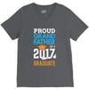 Class of 2017 Proud Grand Father Graduation V-Neck Tee