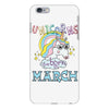 unicorns are born in march cute unicorn iPhone 6 Plus/6s Plus Case