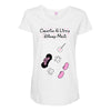 Creating a Little Disney Magic Pink Glitter Maternity Scoop Neck T-shirt