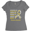 Supporting the Fighters Admiring the Survivors Honoring the Taken Women's Triblend Scoop T-shirt