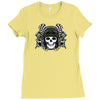 skull racer Ladies Fitted T-Shirt