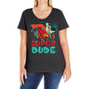 super dude Ladies Curvy T-Shirt