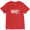 daddy since 2015   mens funny V-Neck Tee