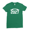class of 2027 novelty high school elementary Ladies Fitted T-Shirt