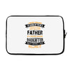 Super Cool Father Of A Freaking Awesome Daughter Laptop sleeve