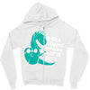 t rex skipped too many arm days Zipper Hoodie
