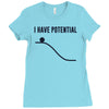 i have potential energy Ladies Fitted T-Shirt