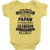 Super Cool Papaw Of A Freaking Awesome Grandson Baby Onesie
