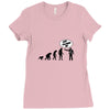 stop following me monkey Ladies Fitted T-Shirt