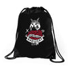 bad cat   gatos locos Drawstring Bags
