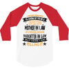 Super Cool Mother In Law Of A Freaking Awesome Daughter 3/4 Sleeve Shirt