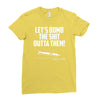 lets bomb the shit outta them Ladies Fitted T-Shirt