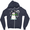 windy snowman Zipper Hoodie