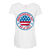 usa fourth of july Maternity Scoop Neck T-shirt