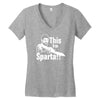 this is sparta  film Women's V-Neck T-Shirt