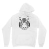white tiger black print Hoodie
