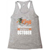 Halloween Kings Are Born In October Racerback Tank