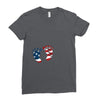 4th of July Baby Foot Ladies Fitted T-Shirt