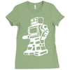 robot funny Ladies Fitted T-Shirt