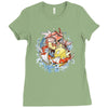shining splash koi Ladies Fitted T-Shirt