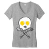 eggskull Women's V-Neck T-Shirt