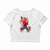 the flying spaghoofy monster Crop Top