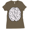 male brain Ladies Fitted T-Shirt