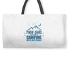 This Girl Loves Camping With Her Fiancee Weekender Totes