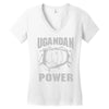 uganda power Women's V-Neck T-Shirt
