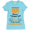 I'm Called Papi Because  I'm Way Too Cool To Be Called Grandfather Ladies Fitted T-Shirt