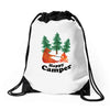 Happy Camper Drawstring Bags